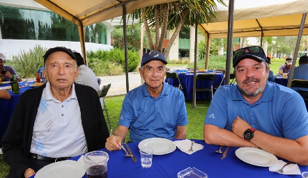  José Luis Ortega, Antonio Acebo y Héctor Morales.