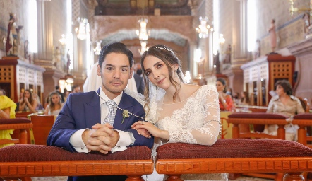 Miguel Torres y Mariana Alcalá ya son esposos.