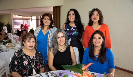  Bertha Navarro, Ana Fonte, Lupita López Wognis, Chayo Navarro, Mónica de Navarro y Sandra Enríquez.