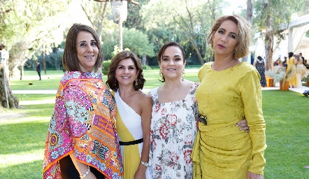 Lorena Valle, Lucía Escobedo, Elisa Robles e Isabel Carrillo.