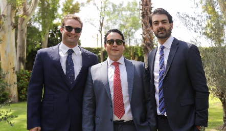  Diego García, Ignacio Cisneros y Roberto Abud.