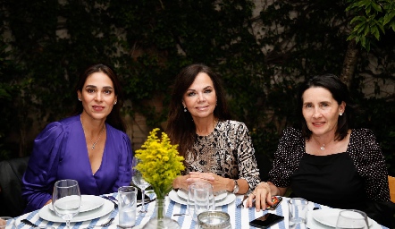  Maribel Lozano, Elsa Tamez y Lula López.