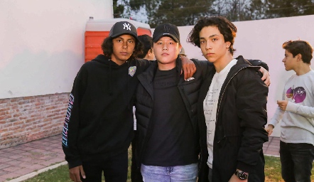  Juan Pablo, Hyun y Alberto.