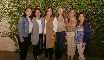 Adriana Calderón, Anilú Enríquez, Deyanira Cázares, Karina Vita, Michelle Zarur y Gaby Carreón.