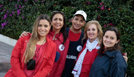  Ana López, Marité Romero, Arturo Guel, Yolanda Payán y Fernanda Herrera.