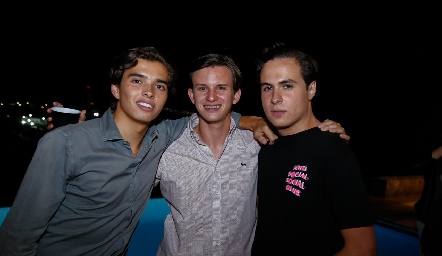  Gonzalo Alcalde, Nacho MA y César Flores.