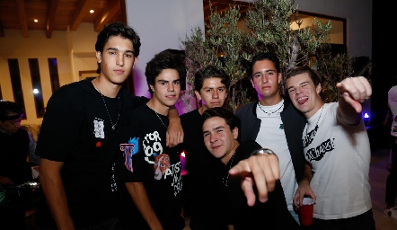  Fran Artolózaga, Fran Leos, Pato Ojeda, Diego Buendía, Roberto Silva y Rodrigo Álvarez.