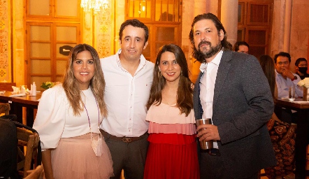  María José Barragán, Carlos de la Peña, Julenne Arzola y Diego Rodríguez.