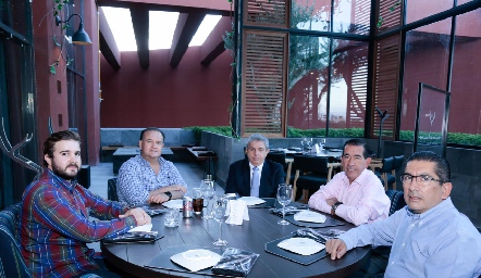  Felipe Martin Alba, Felipe Martin Alba Herrán, Virgilio Garza, Félix Bocard y Gerardo Bocard.