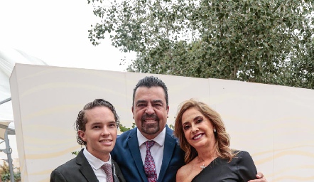  Bosco Gómez, Javier Gómez y Patricia Gaviño.