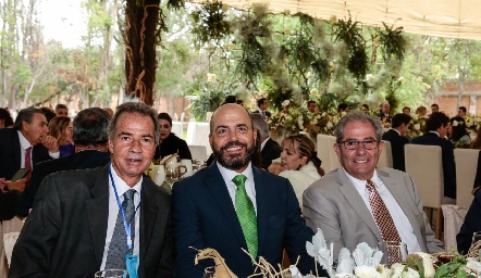  José Luis Hernández, José Carlos Mahbub y Alfonso Galán.