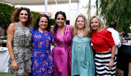  Berenice Díaz Infante, Coco Leos, Marily Espinosa, Lorena Martínez Bazúa y Paty Piñero.