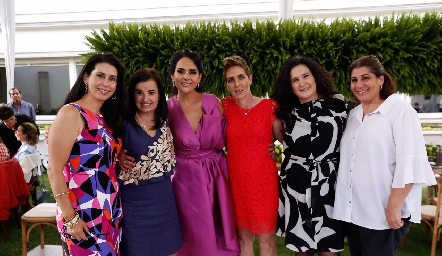  Rebeca Castillo, Lety Pérez, Marily Espinosa, Ana Hunter, Gina Guerrero y Dalel Kasis.