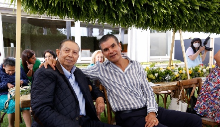  Juan Espinosa con su yerno Javier Tobías.