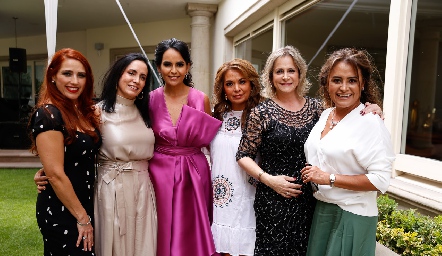 Adriana Jiménez, Alma Rosa Méndez, Marily Espinosa, Maru Díaz Infante, Alejadnra Medina y Paty Lara.