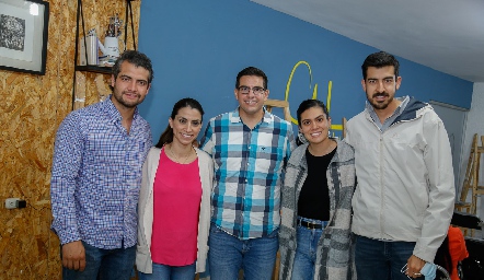  Jaime Mier, Carolina Mier, Rafa Mier, Estefanía Mier y Gerardo González.