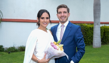 Cristina Dávila Villalobos y Juan Alfonso Duarte Bocard ya son esposos.