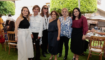  Susana García, Ale Alcalde, Marcela Payan, Reina Suárez, Aranza Puente y Christianne Esper.