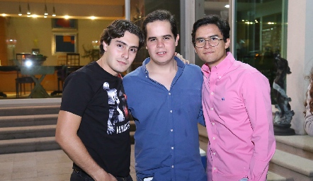  Christian Faz, Pato Aranda y Andrés Bravo.