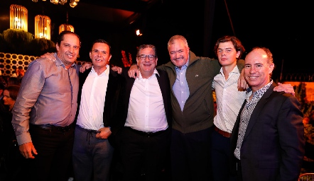  Jorge Morales, Pepe Tanus, Jacobo Payán, Juan Hernández, Juan Carlos Hernández y Pablo Díaz.