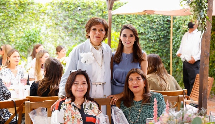 Clara Duarte, Miriam Ortiz, Ana Rangel y Lourdes Bocard.