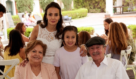 Virginia Ponce, Adriana Revuelta, Luciana Lafuente y Luis Revuelta.