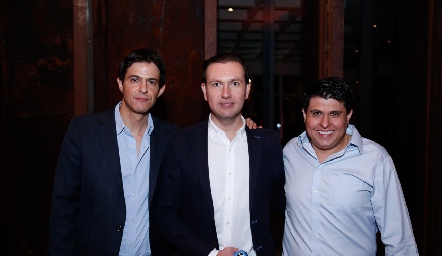 José Cabrera, Eduardo Linares y Alejandro Garza.