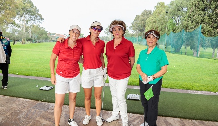 María Acebo, Paulina Vivanco, Vicky Godínez y Miriam Bravo.