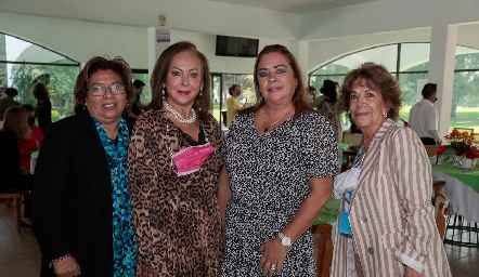  Carmelita Vázquez, Rebeca Konishi, Silvia Esparza y Lucero Rosillo.