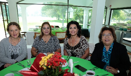 Marisol López, Silvia Esparza, Diana Reyes y Carmen Martínez.