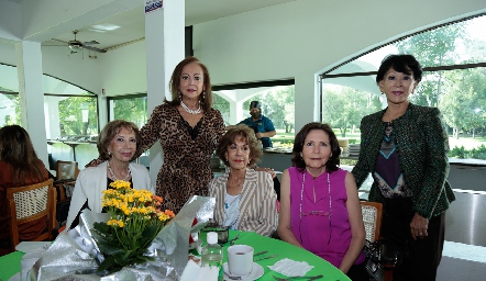  Carmela Alonso, Rebeca Konishi, Lucero Rosillo, Lila Ahumada y Aida Martinez.