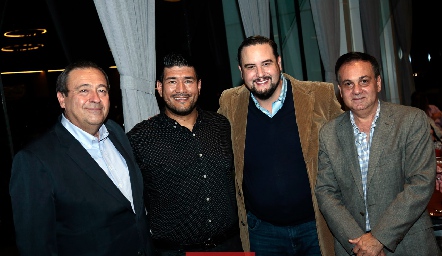  Carlos Mendizábal, Juan Branca, Gilberto Solís y Eduardo Kasis.