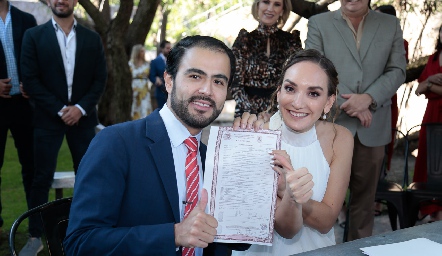  Pedro Leal y Marcela Elizondo ya son esposos.