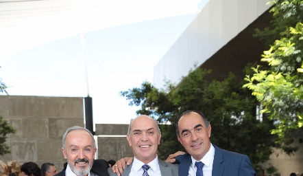  Javier Álvarez, Caly Hinojosa y Fernando López.