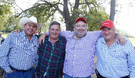  Juan Ariel Reyes, Fernando del Pozo, Ramón Pedroza y José Miguel Robledo.