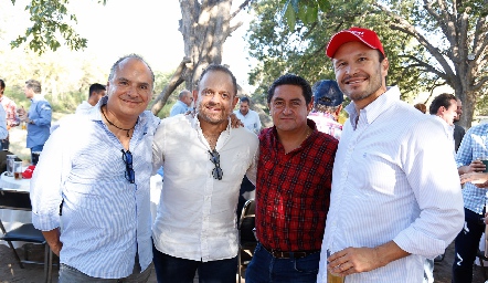  Sergio Rivera, Saad Sarquis, Mario del Valle y Marcelo González.