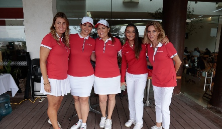  Nuria Sand, Rocío Moctezuma, Cristi de Cano, Lorena Mendoza y Susana Lara.