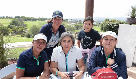  Elena Díaz, Claudia Meneses, Gina la Torre, Rosario Avila y Rosalina Gonzalez.