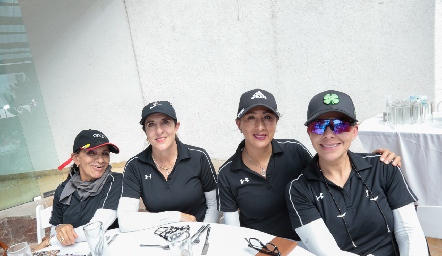  Lupita Robles, Magui Bustos, Alicia Castillo y Leo Sandoval.