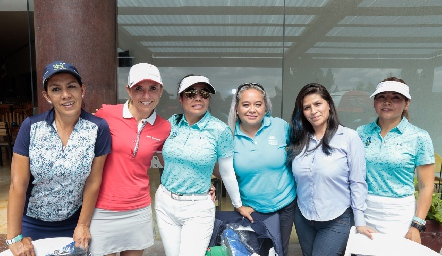  Magui Bustos, Patricia Moras, Carina Rodríguez, Mirna Coro, Esmeralda Márquez y Rebeca Rios.
