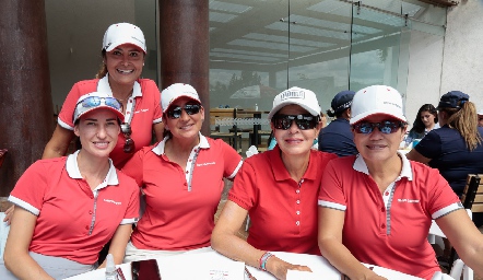  Olecia Chuchenco, Patricia Lara, Blanca González, Norma Pardo y Aida Palau.