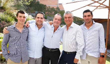  Alejandro Labastida, Diego Valdés, Agustín Soberón, Gerardo y Jerónimo Labastida.