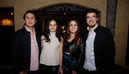  Jorge Gómez, Renata Lasso, Andrea Martínez y Rafael Centeno.