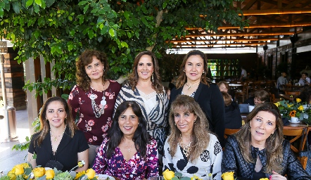  Lupita Hermosillo, Gabriela Payán, Claudia González, Olga Lorena Castro, Gaby Chevaile, Martha Elena Díaz de León y Ángeles Delgadillo.
