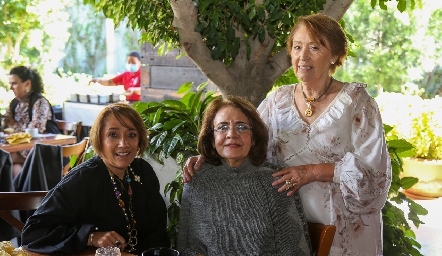 Marilu Lira, Juana María Atisha y María Luisa Alvarado.