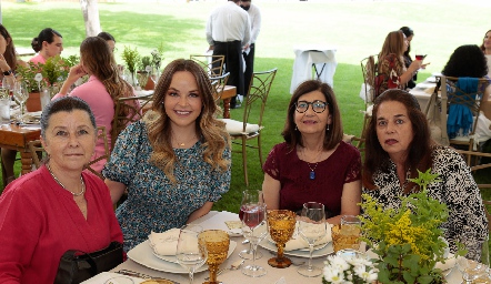  Cecilia Meade, Ali Díaz Infante, Sofía Robles y Lourdes Rangel.