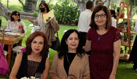  Asunción Rosillo, Pilar Quilantán y Sofía Robles.