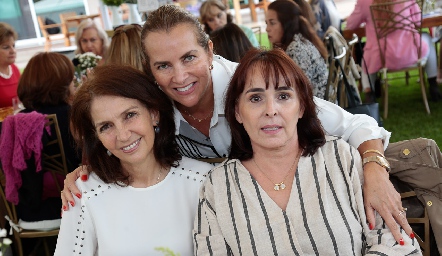  Claudia Canales, Patricia del Bosque y Susana Rangel.