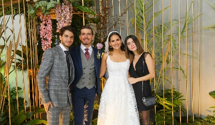  Rodrigo, Juan Alfonso, Cristina y Samantha.