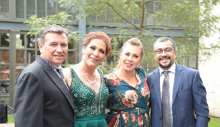  Rafael Landa, Josefina Carlín, Cecilia Pérez y Mario Hernández.